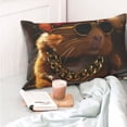 thumbnail image 4 of Yiaed Hip-Hop Guinea Pig. Print Brushed Microfiber Envelope Pillowcases, Standard,Envelope Closure Pillow Cases(No pillow core)-14"x20", 4 of 6