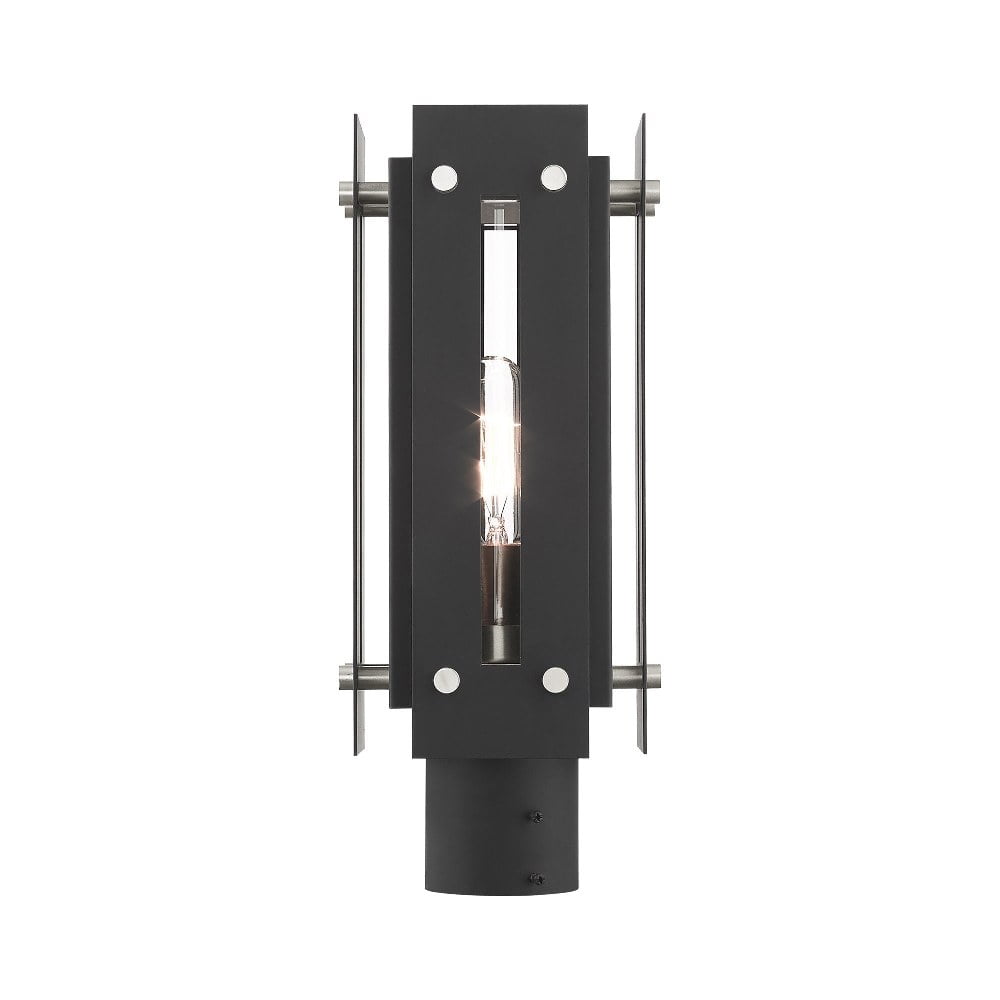 Livex Lighting - Utrecht - 1 Light Outdoor Post Top Lantern in Contemporary