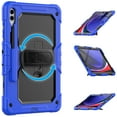 thumbnail image 6 of 3 Layer Case for Samsung Galaxy Tab S9 Ultra 2023/S8 Ultra 2022 14.6", for Kids Heavy Duty Protective Case with Screen Protector & Stylus Holder & 360 Rotating Stand Hand/Shoulder Strap, Blue, 6 of 10