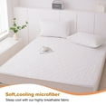 thumbnail image 2 of Lavish Cover Ultra Soft Waterproof Fitted Sheet, Washable Mattress Cover for Home, Hotel(Full, White), 2 of 9