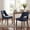 Blue, variant on Wooden Dining Chairs Set of 4, Mid Century Upholstered Dining Room Chair Kitchen Chairs, Chenille Dinner Chair with Solid Wood Legs for Kitchen Dining Room, Beige
