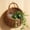 Brown, variant on HomelyJoy Woven Flower Basket, Pure Handmade Rattan Flower Pots with Handle, Beige Hanging Wall Storage Basket for Garden Patio Indoor Outdoor Decor, 8.66 x 7 in
