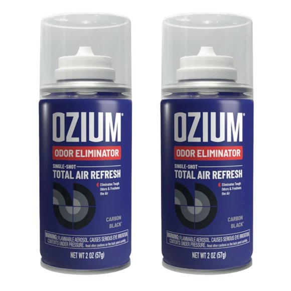 Nebulizador de aire Ozium Air Sanitizer para coche, 57 ml, eliminador de olores, paquete de 2
