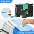 thumbnail image 2 of GREENCYCLE 5 Pack Compatible for Brother TZe-745 TZ-745 TZ745 TZ745 TZe Tape 18mm 0.7'' Laminated White on Green Label Tapes use in P-Touch PT-D400 D600 P900W P950NW Labeler Label Maker 26.2ft 8m, 2 of 7