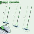 thumbnail image 4 of Flngr Rake for Leaves, 13.78 Inch Thatch Rake for Lawnswith Stainless Steel Handle for Lawn Garden Yards Leaves Cleaning, 4 of 6