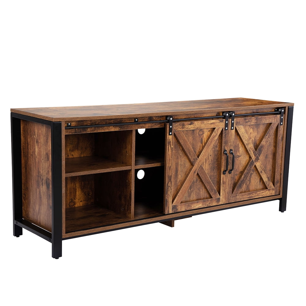 Kadyn Farmhouse Tv Stand with Storage Cabinet, Tv Console for Media, Tv Stands for 65 Inch Tv, Rustic Brown Kadyn Farmhouse Tv Stand with Storage Cabinet, Tv Console for Media, Tv Stands for 65 Inch Tv, Rustic Brown