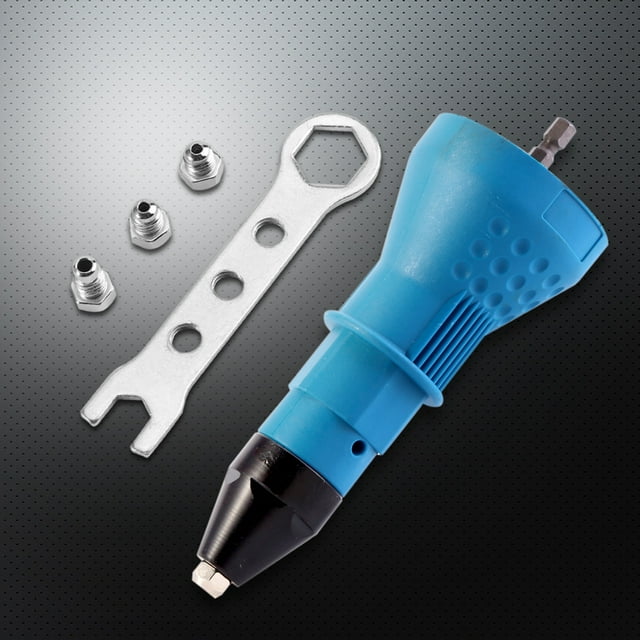 Qiilu Riveting Tool, Riveting Tools,Professional Electric Rivet Nut Gun Accessories Cordless Riveting Drill Adaptor Insert Tool