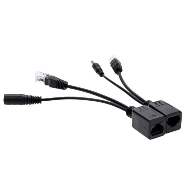 CCTV Camera Ethernet Passive POE Injector Splitter Adapter Power Over Cable UK