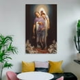 thumbnail image 6 of Jesus Christ Wall Art - Vigil And Forgiven Wall Art Poster Scroll Canvas Painting Picture Living Room Decor Home 20x30inch(50x75cm), 6 of 6