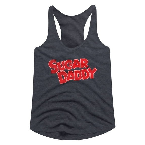 Tootsie Roll Sugar Daddy Navy Heather Women's Racerback Tank Top