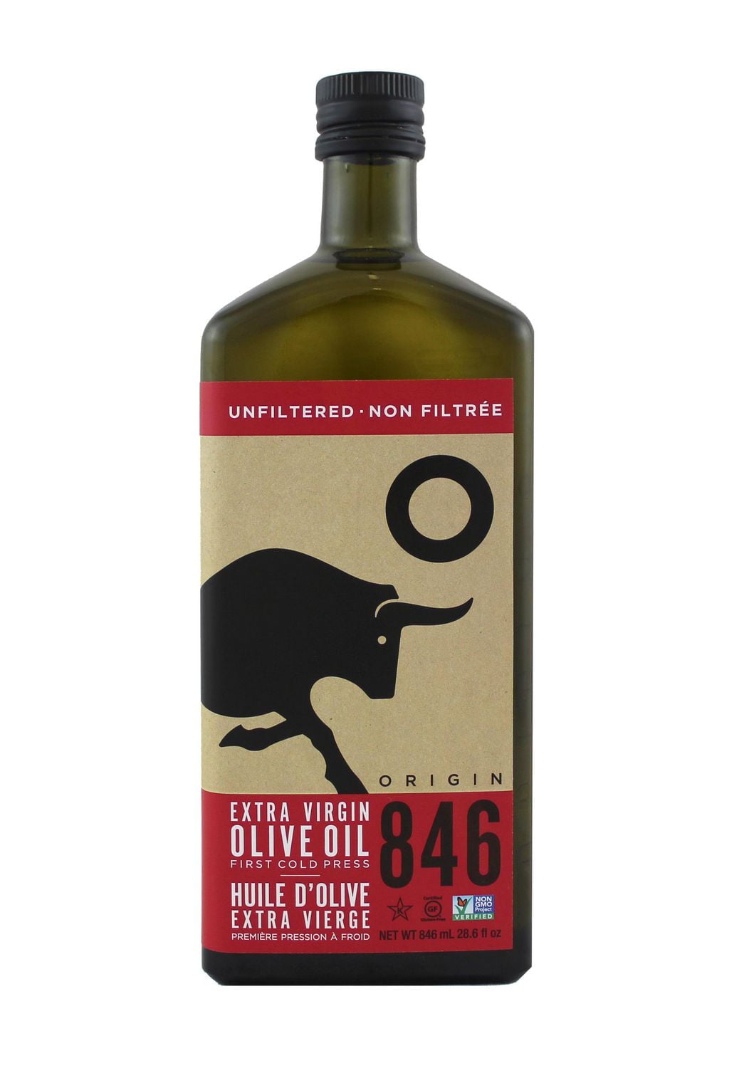 Origin 846 Non-Filtrée Huile d'Olive Extra Virge Première Pression à Froid