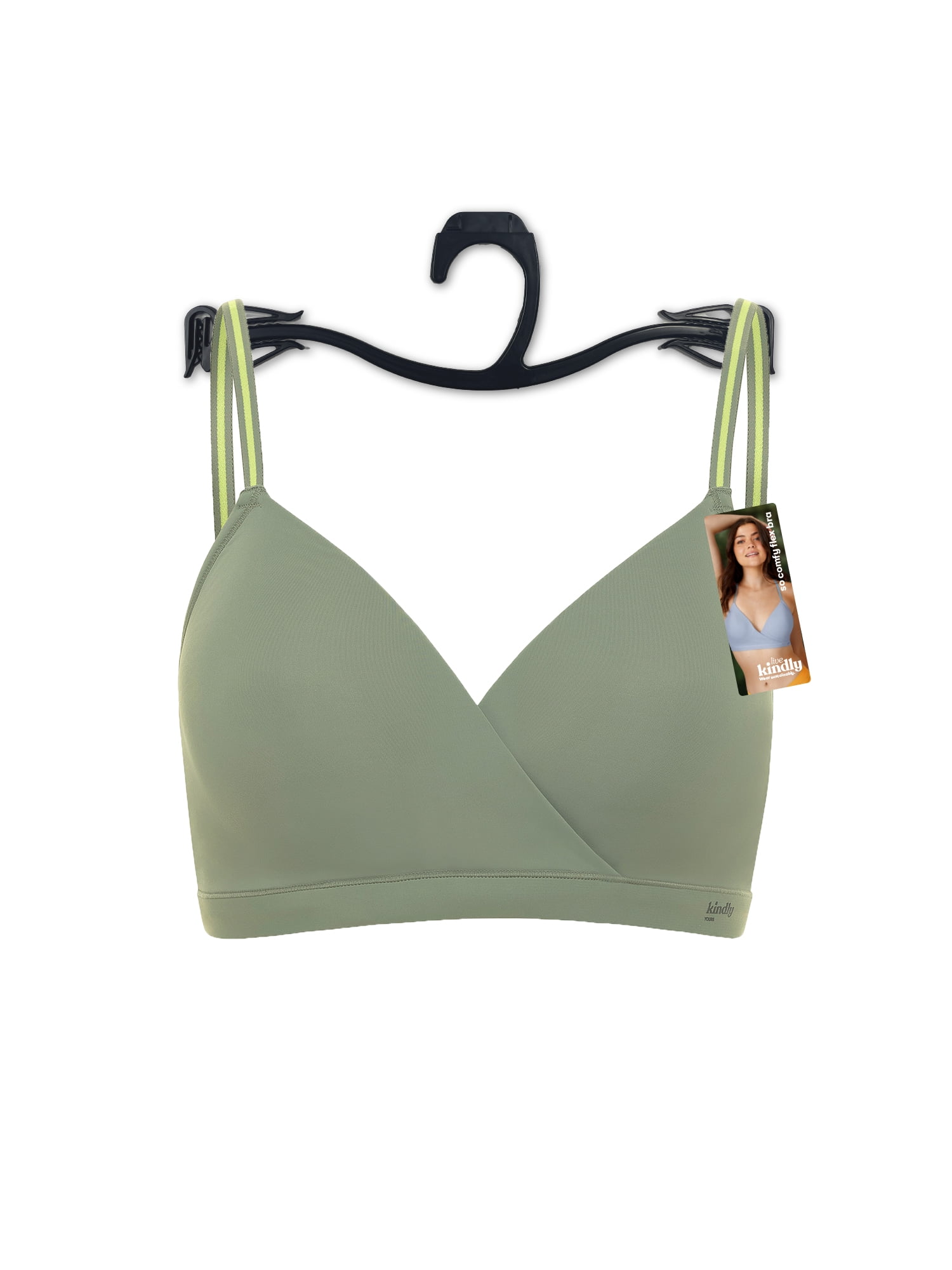 Kindly Yours Women's So Comfy Lightly Lined Micro Wire-Free Bra, Sizes S-XXXL