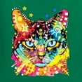 thumbnail image 5 of Wild Bobby Dean Russo Colorful Blue Eyes Cat Cat Lover Men Graphic Tee, Kelly, 4X-Large, 5 of 5