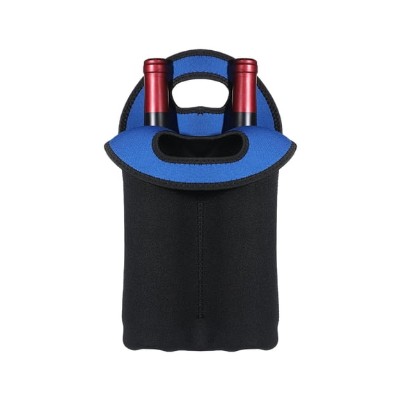 Insulated Double Bottle Wine Holder Neoprene Protective Sleeve For Safely Transporting 2 Bottles
