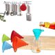 thumbnail image 5 of Embudo plegable de silicona, Juego de 4, pequeños y grandes, utensilios de cocina, embudo plegable para botella de agua, transferencia de líquidos, grado alimenticio, 5 of 5