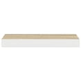 thumbnail image 7 of vidaXL 9.1" x 15.7" Oak and White Floating Shelves 2 Count, 7 of 7