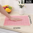 thumbnail image 2 of Cotton Terry Kitchen Towels(12*12inches), Checkered Designed, Soft and Super Absorbent Dish Towels, 4 Pack - Light pink, 2 of 5