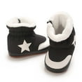 thumbnail image 3 of Ketyyh-chn99 Baby Booties Fall Shoes Baby Girls Boys Boots Soft Anti-Slip Sole Warm Winter Snow Booties Toddler Prewalker Shoes Black,12 lnfant, 3 of 5