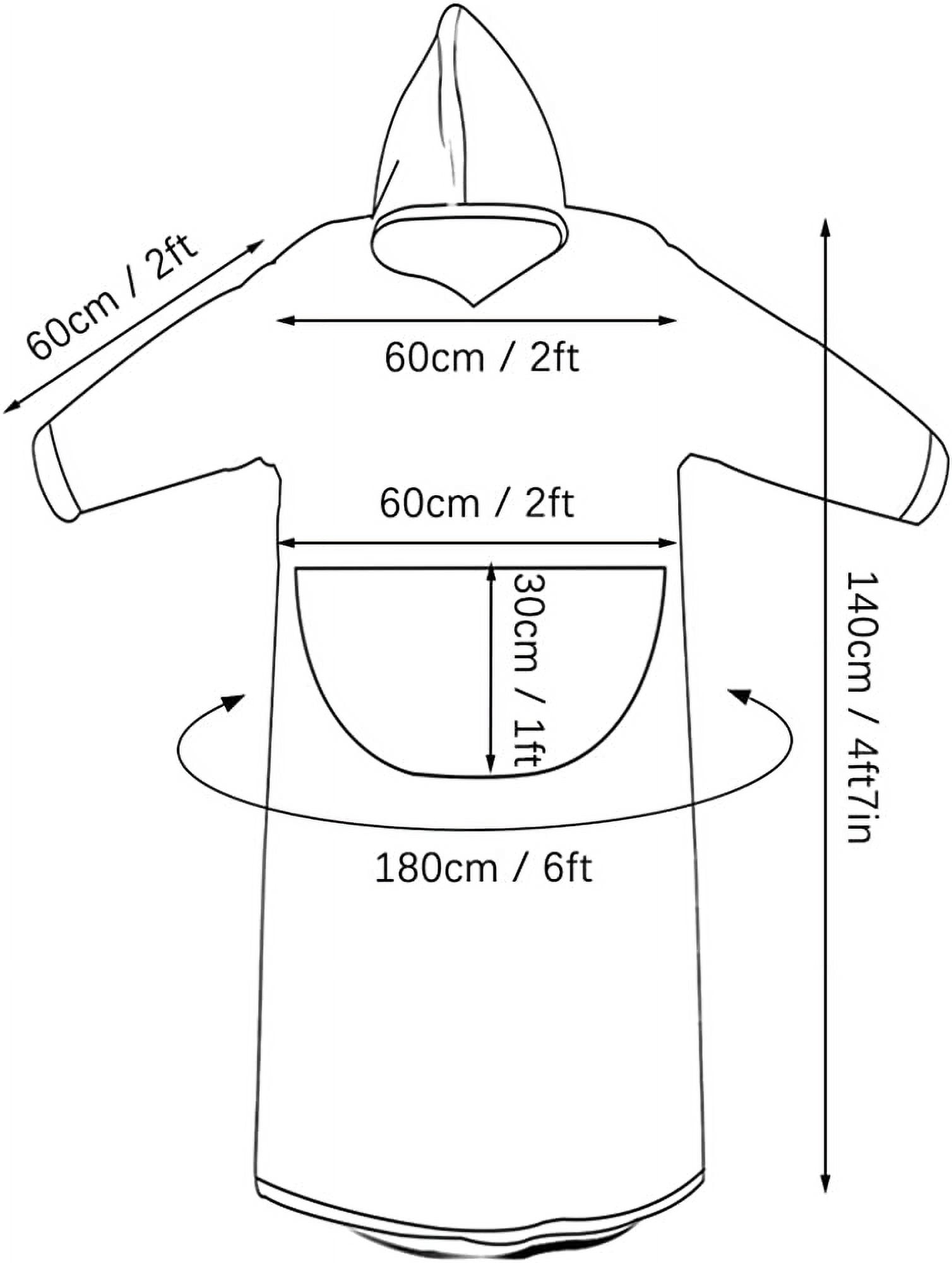 STONCEL Extra-Long Wearable Extra-Long for Adult, Oversized Sherpa Fleece Blanket Sweatshirt with Pocket