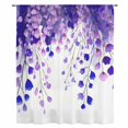 thumbnail image 2 of Spring Purple Wisteria Flowers Sheer Curtains 108" Extra Long, Rustic Floral Branches Light Filering Curtains, Privacy Drapes Simi Floor to Veiling Curtain for Living Room Large Window Treatment, 2 of 9
