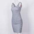 thumbnail image 2 of Yuemengxuan Women's Hip Wrap Dress Summer Bandage Tight Mini Dress Round Neck Sleeveless Bodycon, 2 of 5