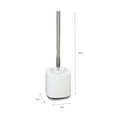 thumbnail image 6 of Bath Bliss Luxury Plastic Toilet Brush Holder in White, 6 of 6