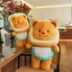 thumbnail image 2 of Peluche de oso de mantequilla kawaii, muñeco de peluche de dibujos animados, almohada, decoración del hogar, Navidad, cumpleaños, regalos exquisitos, 40cm, 2 of 5