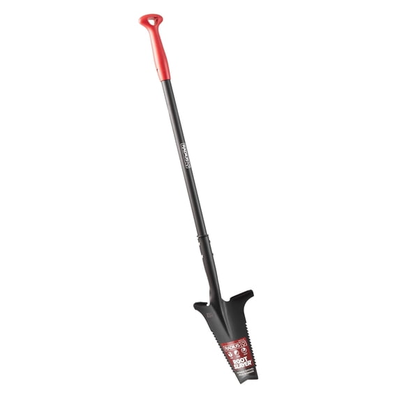 Root Slayer Garden Spade RS223 Nomad - Serrated Steel Shovel - Compact Mini