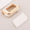 thumbnail image 2 of SPRING Minimalist Style TPU Car Key Case Covers Shell Designed For Starline A93 A63 Russian 2 Way Version Protective Gold edged White, 2 of 9