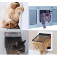 thumbnail image 5 of Gatera para gatos, gatera para gatos, perros o animales pequeños, controlable, con cerradura, fácil de instalar, L, negra JUNJUN, 5 of 5