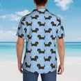 thumbnail image 4 of Sikiie Dachshund Dog Print Men's Hawaiian Shirt, Summer Beach Button Pocket Short Sleeve T-Shirt,3X-Large, 4 of 7