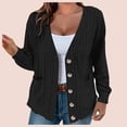 thumbnail image 2 of AherBiu Cardigan Sweaters for Women Long Sleeve Button down Cardigans Open Front Trendy Casual Sweater, 2 of 6