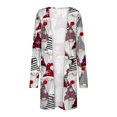 thumbnail image 4 of Puntoco, camiseta de manga larga a la moda para mujer, cárdigan de Navidad con frente abierto de otoño, prendas de vestir exteriores holgadas, blusa estampada, abrigo, tops con bolsillos Puntoco Puntoco-6526, 4 of 5