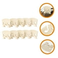 thumbnail image 3 of Toyvian 10Pcs Precision Maple Wood Violin Bridge Beige for Instrument Replacement and Recording, 3 of 8