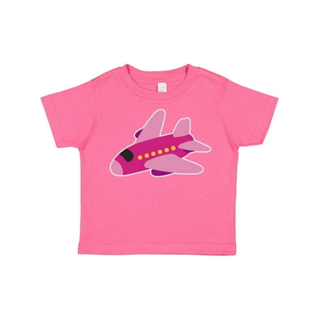 

Inktastic Girls Pink Airplane Pilot Gift Toddler Toddler Girl T-Shirt