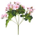 thumbnail image 5 of WASHWEPE Realistic Design Pink Artificial Flower Bouquet with Plastic and Silk Cloth Material for Home Decor 1Set, 5 of 8