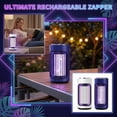 thumbnail image 2 of Rechargeable Bug Zapper Indoor Electric Mosquito Zapper Portable Uv Light Insect for Home Patio Kitchen Bedroom White 1 Pack, 2 of 9