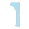 thumbnail image 6 of Ekena Millwork 119" Bottom Width x 122 1/8" Top Width x 6 1/8"H x 1/2"P Craftsman Crosshead, 6 of 24
