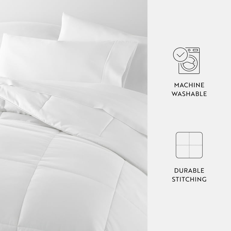 Noble Linens White All-Season Down-Alternative Comforter Full/Queen photo 7