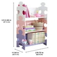 thumbnail image 4 of KidKraft Wooden Puzzle Bookcase with Three Shelves, Pastel, 4 of 4