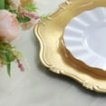 thumbnail image 6 of Efavormart 6 Pack 13" Gold Acrylic Round Baroque Charger Plates Dinner Charger Plates For Weddings Events, 6 of 11
