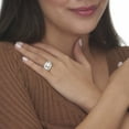 thumbnail image 4 of PalmBeach Jewelry Round Graduated Cubic Zirconia Anniversary Ring 3.41 TCW in Platinum-plated Sterling Silver, 4 of 6