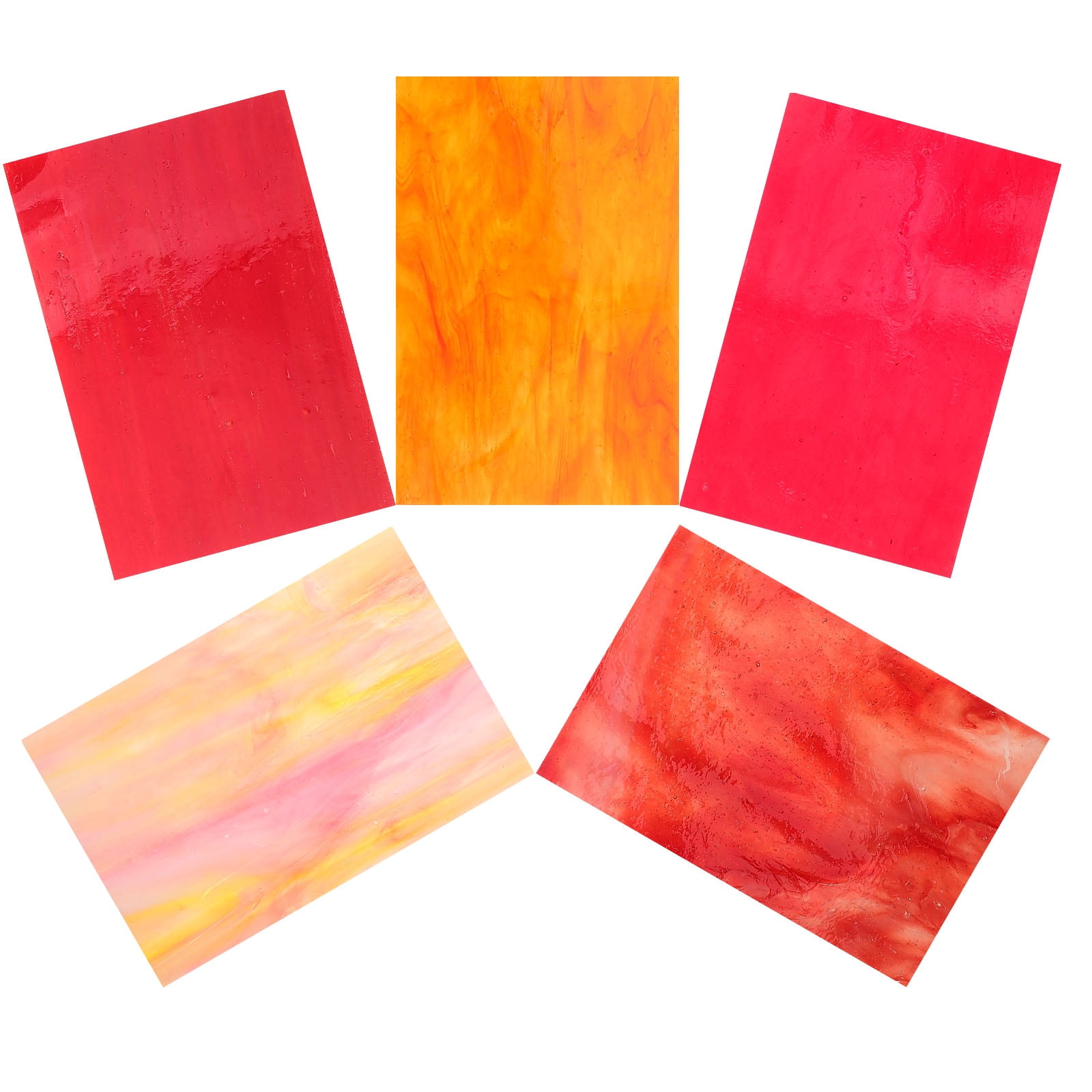 HOMEMAXS 4pcs Mosaic Tiles Diy Mosaic Making Material Mosaic Glass Pieces Mosaic Glass Sheet for Craft