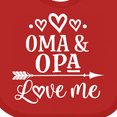 thumbnail image 4 of Inktastic My Oma Opa Love Me Grandchild Boys or Girls Baby Bib, 4 of 4