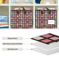 thumbnail image 4 of Yayeee Foldable Storage Basket for Shelves with Handles Set of 2 Waterproof Cloth Bins, Colorful Block Pattern, 4 of 7