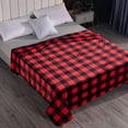 thumbnail image 3 of Blanket thickened printed flannel gift blanket lattice blankets, 3 of 6