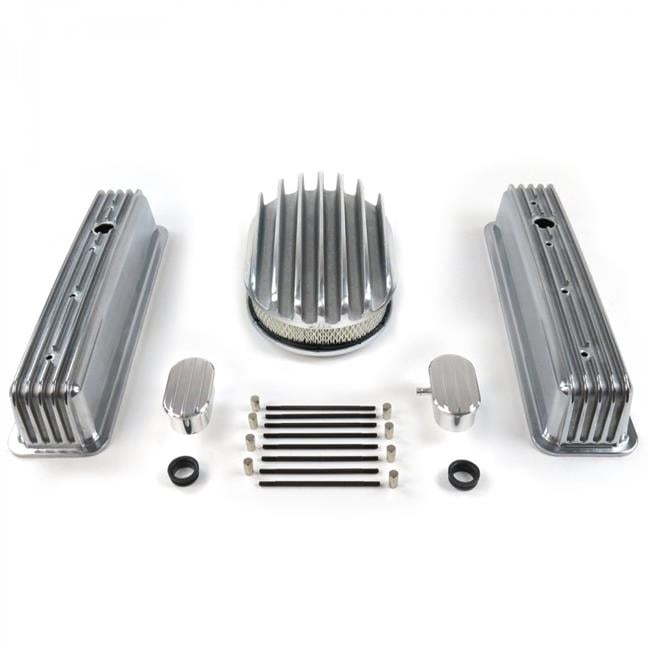 Small Block Chevy 12 in. Deep Oval & Tall Center Bolt Finned Engine