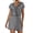 Gray, variant on Aayomet Womens Jumpsuits Women's Casual V Neck Jacquard Short Sleeve Shorts Jumpsuit,Khaki M