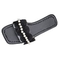 thumbnail image 1 of Bmisegm Women Sandals Fashion New Pattern Flower Pearl Decoration Flat Bottom Open Toe Breathable and Comfortable Summer Beach Shoes Womens Sandals Summer Black 6.5, 1 of 9
