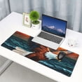thumbnail image 4 of Rocae Textured Bald Eagle for Gaming Mouse Pad, Mouse Pad Large, Office Computer Keyboard Mousepad, Keyboard and Mouse Pad with Stitched Edges,31.5 x 11.8 in, 4 of 5